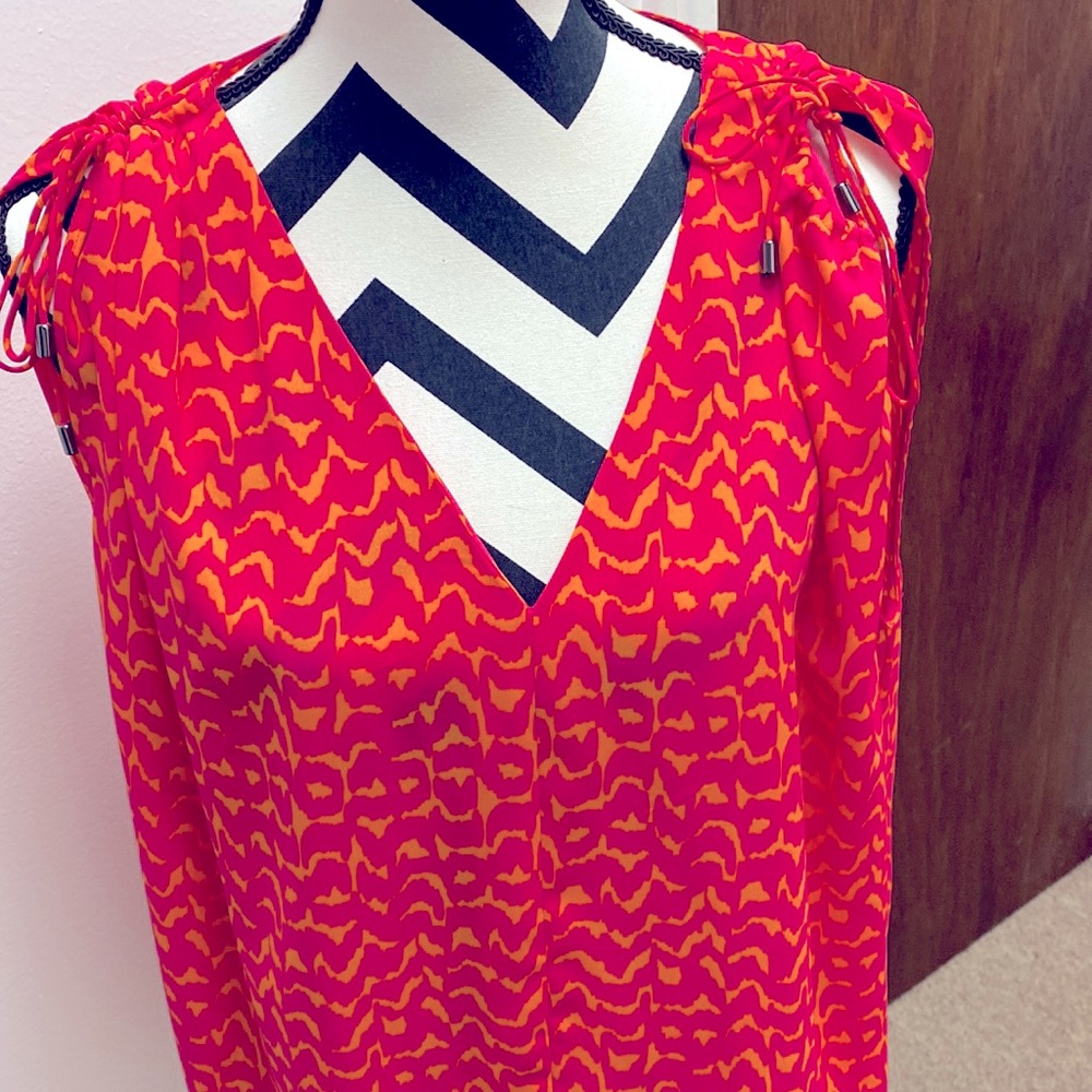 A.n.a tie shoulder blouse size large, almost brand new